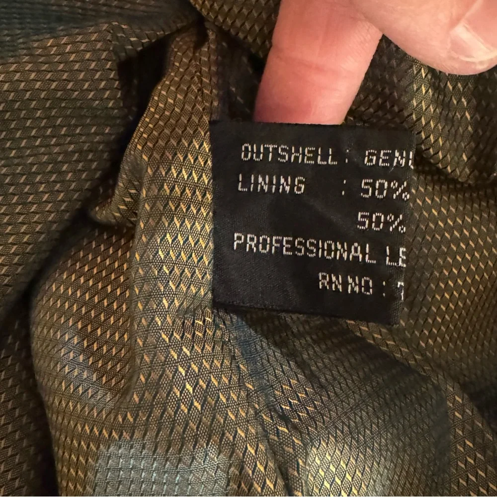🖤 Adler Collection Black Genuine Leather Coat – Size L - Picture 9 of 10